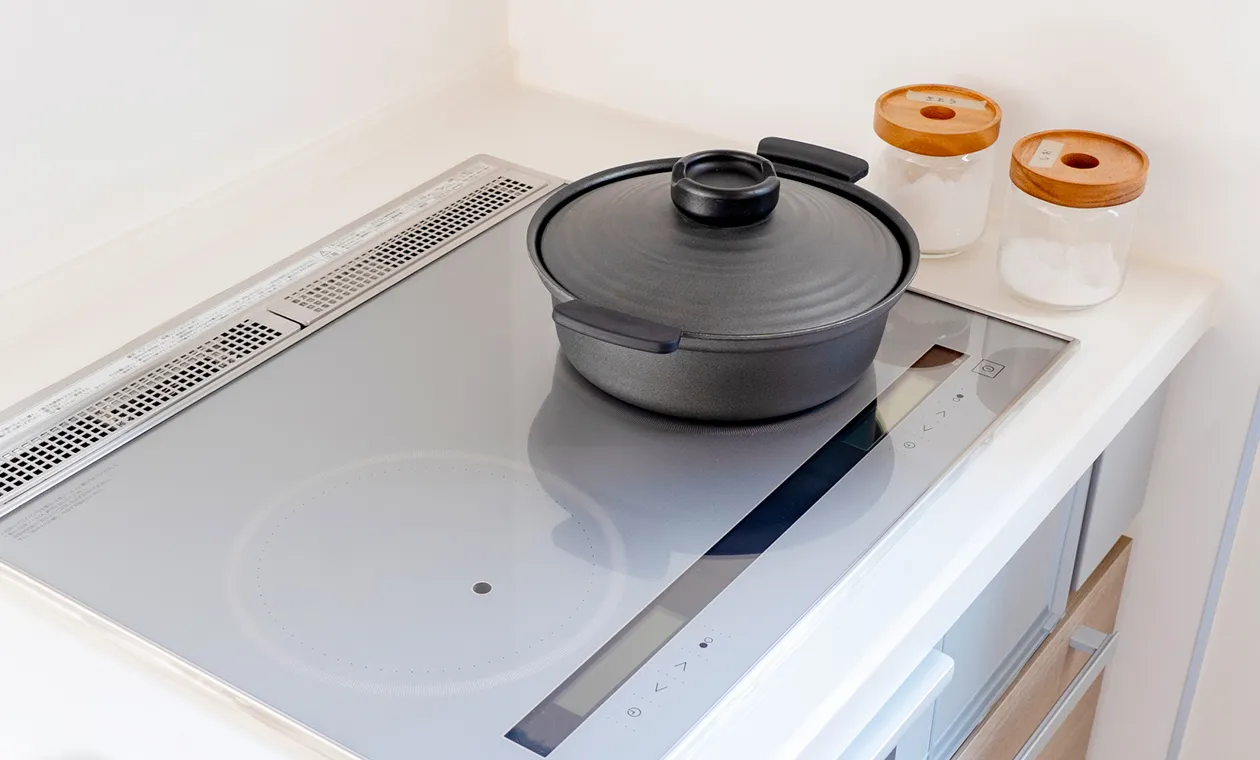 オール電化のシステムキッチン