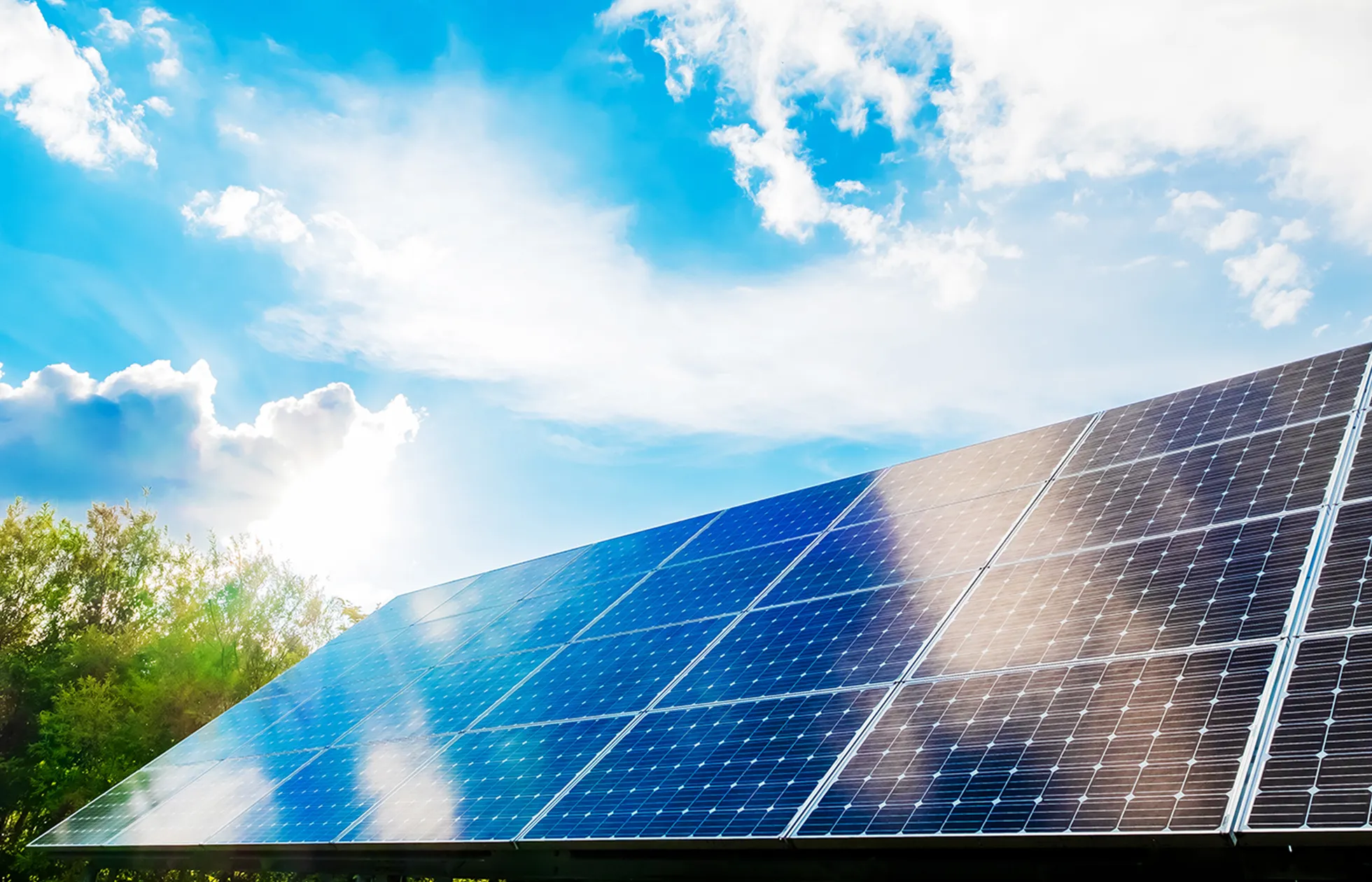 設置されてる太陽電池モジュール
