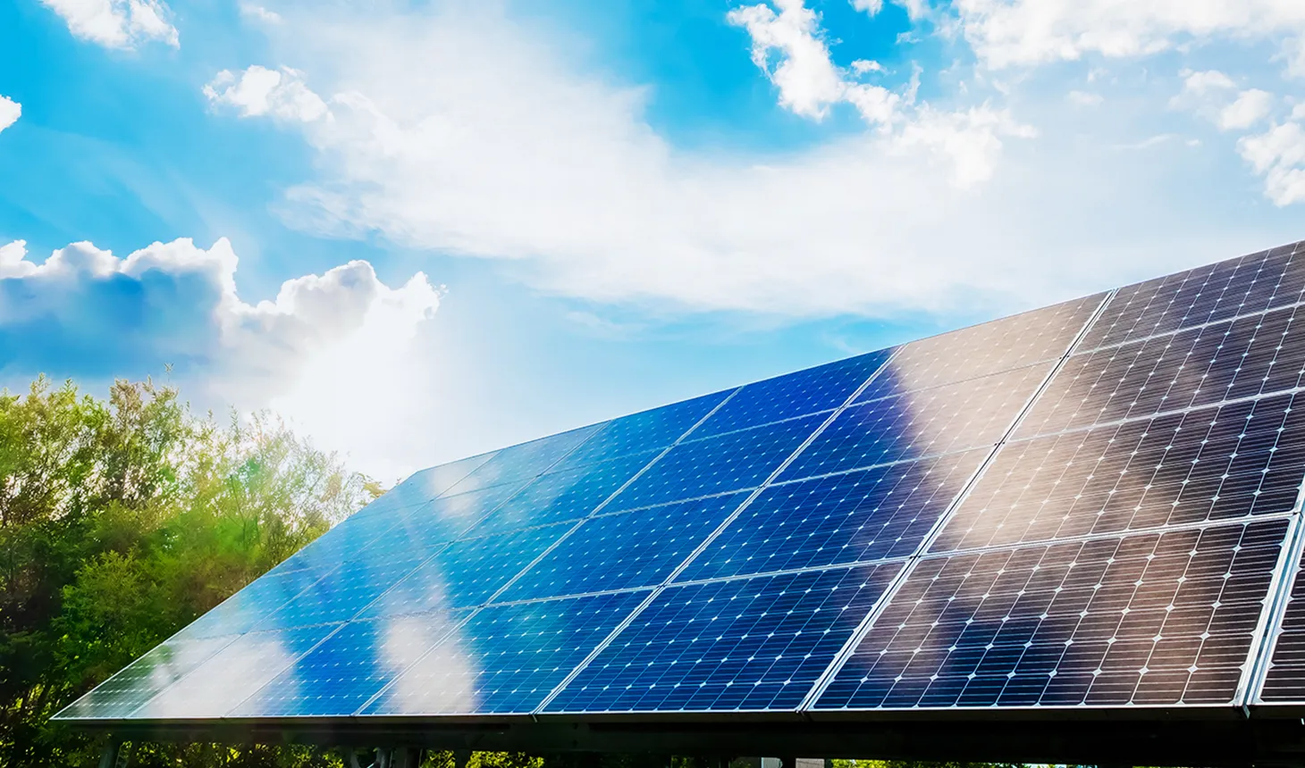 設置されてる太陽電池モジュール